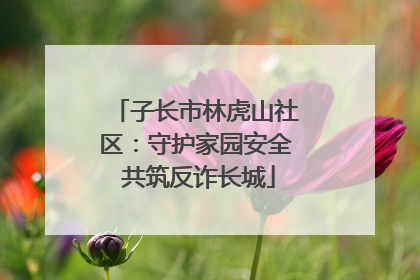子长市林虎山社区：守护家园安全 共筑反诈长城