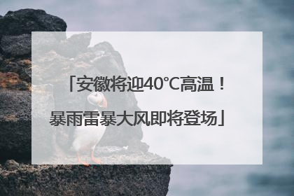 安徽将迎40℃高温！暴雨雷暴大风即将登场