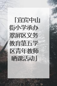 宜宾中山街小学承办翠屏区义务教育第五学区青年教师晒课活动