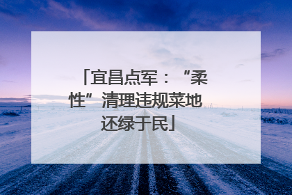 宜昌点军：“柔性”清理违规菜地 还绿于民