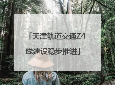 天津轨道交通Z4线建设稳步推进