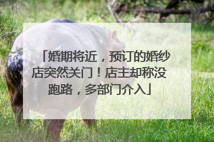 婚期将近，预订的婚纱店突然关门！店主却称没跑路，多部门介入