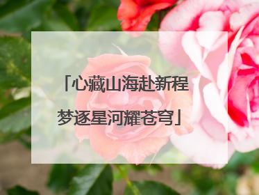 心藏山海赴新程 梦逐星河耀苍穹