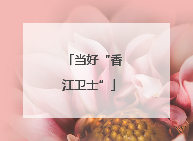 当好“香江卫士”