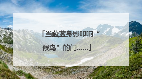 当藏蓝身影叩响“候鸟”的门……