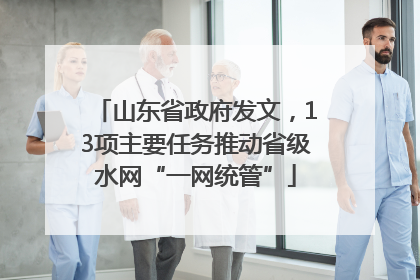 山东省政府发文，13项主要任务推动省级水网“一网统管”