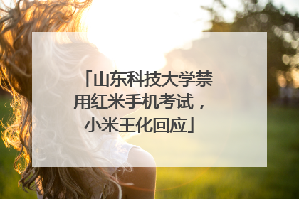 山东科技大学禁用红米手机考试，小米王化回应