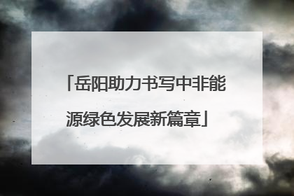 岳阳助力书写中非能源绿色发展新篇章