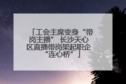 工会主席变身“带岗主播” 长沙天心区直播带岗架起职企“连心桥”