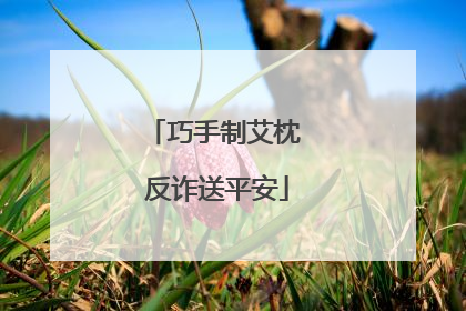 巧手制艾枕 反诈送平安