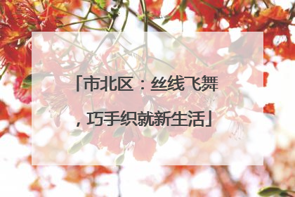 市北区：丝线飞舞，巧手织就新生活