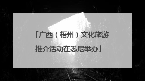 广西（梧州）文化旅游推介活动在悉尼举办