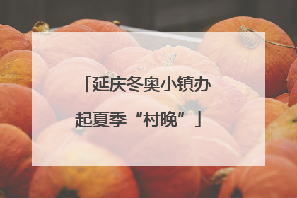 延庆冬奥小镇办起夏季“村晚”