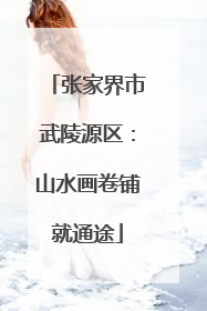 张家界市武陵源区：山水画卷铺就通途