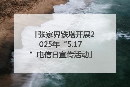 张家界铁塔开展2025年“5.17”电信日宣传活动