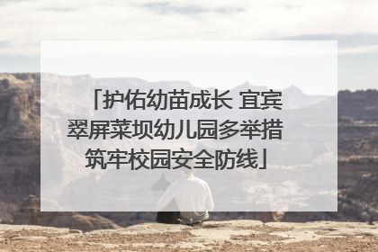 护佑幼苗成长 宜宾翠屏菜坝幼儿园多举措筑牢校园安全防线