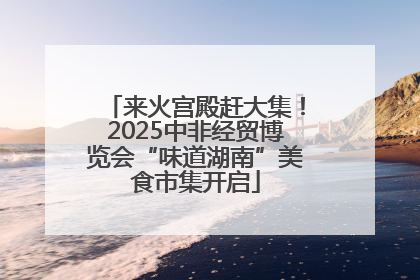 来火宫殿赶大集！2025中非经贸博览会“味道湖南”美食市集开启