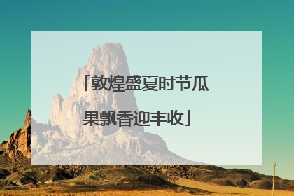 敦煌盛夏时节瓜果飘香迎丰收