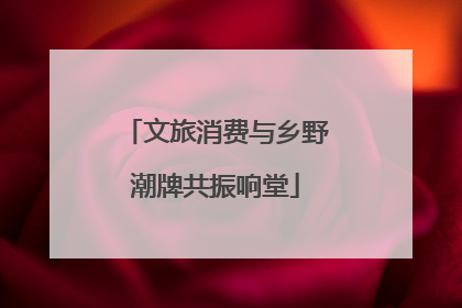 文旅消费与乡野潮牌共振响堂