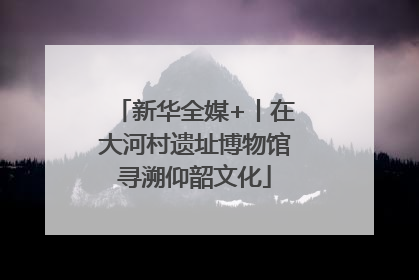 新华全媒+丨在大河村遗址博物馆寻溯仰韶文化