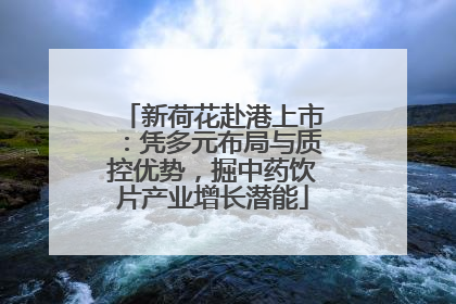 新荷花赴港上市：凭多元布局与质控优势，掘中药饮片产业增长潜能