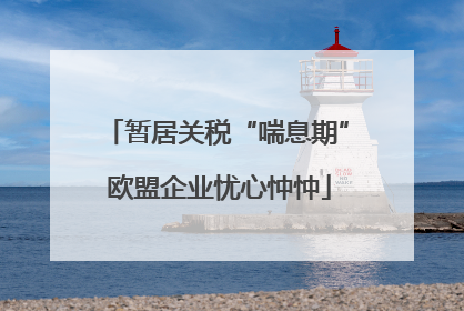 暂居关税“喘息期” 欧盟企业忧心忡忡