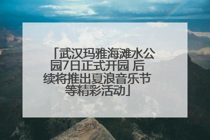 武汉玛雅海滩水公园7日正式开园 后续将推出夏浪音乐节等精彩活动