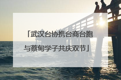 武汉台协携台商台胞与蔡甸学子共庆双节