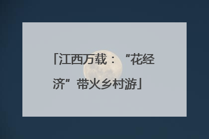 江西万载：“花经济”带火乡村游