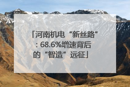 河南机电“新丝路”：68.6%增速背后的“智造”远征