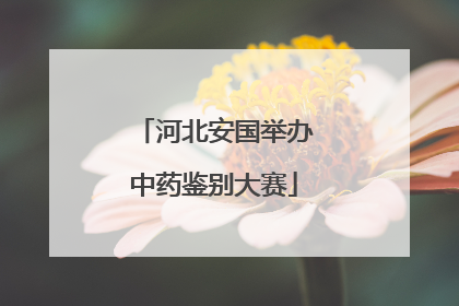 河北安国举办中药鉴别大赛