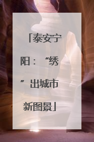 泰安宁阳：“绣”出城市新图景