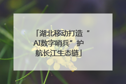 湖北移动打造“AI数字哨兵”护航长江生态链