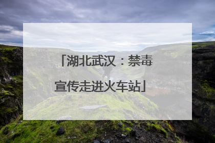 湖北武汉：禁毒宣传走进火车站
