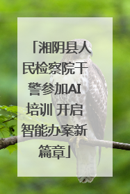 湘阴县人民检察院干警参加AI培训 开启智能办案新篇章