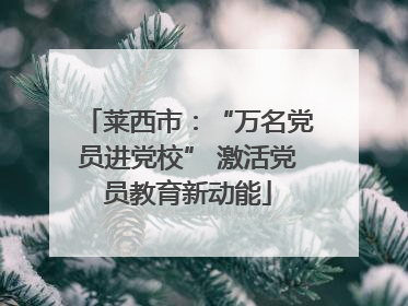 莱西市：“万名党员进党校” 激活党员教育新动能