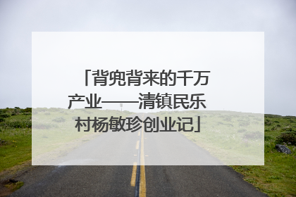 背兜背来的千万产业——清镇民乐村杨敏珍创业记