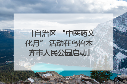 自治区 “中医药文化月” 活动在乌鲁木齐市人民公园启动