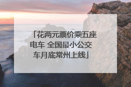 花两元票价乘五座电车 全国最小公交车月底常州上线
