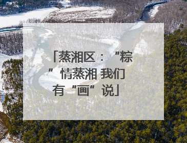 蒸湘区：“粽”情蒸湘 我们有“画”说