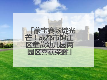 蒙宝赛场绽光芒！成都市锦江区童蒙幼儿园两园区喜获荣耀