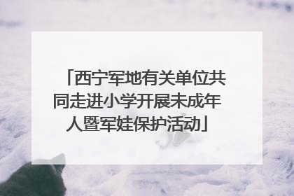 西宁军地有关单位共同走进小学开展未成年人暨军娃保护活动