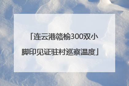 连云港赣榆300双小脚印见证驻村巡察温度