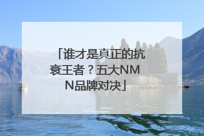 谁才是真正的抗衰王者？五大NMN品牌对决