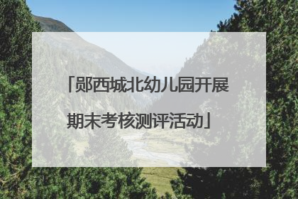 郧西城北幼儿园开展期末考核测评活动