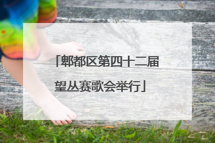 郫都区第四十二届望丛赛歌会举行