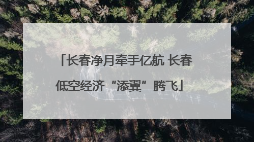 长春净月牵手亿航 长春低空经济“添翼”腾飞