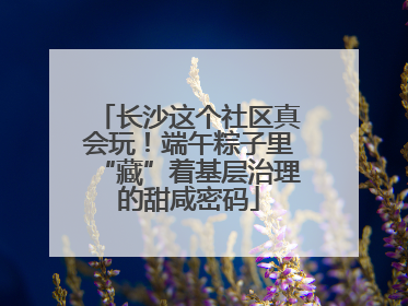 长沙这个社区真会玩！端午粽子里“藏”着基层治理的甜咸密码