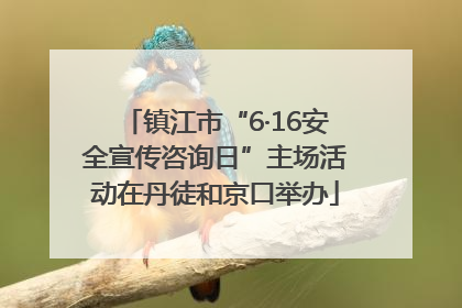 镇江市“6·16安全宣传咨询日”主场活动在丹徒和京口举办