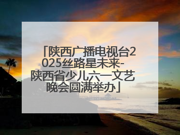 陕西广播电视台2025丝路星未来-陕西省少儿六一文艺晚会圆满举办